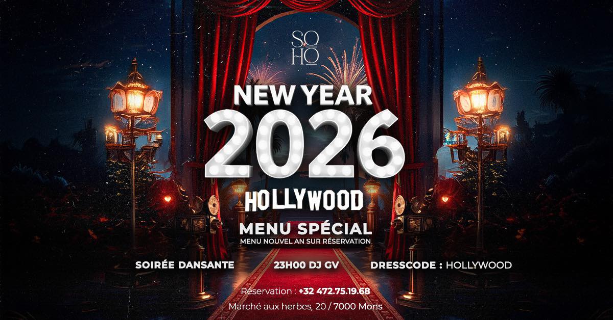 Nouvel An 2026 – Spécial Hollywood au SOHO